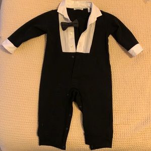 Dolce& Gabbana Baby Boy's Stretch Cotton Tuxedo Romper
